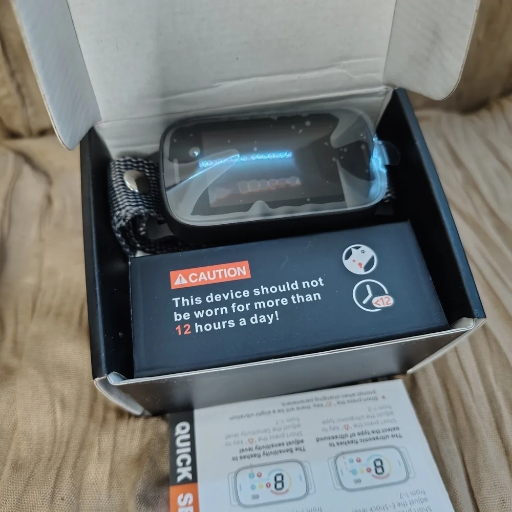 Ultrasonic Dog Bark Collar Rechargeable Anti Bark Trainer NEW